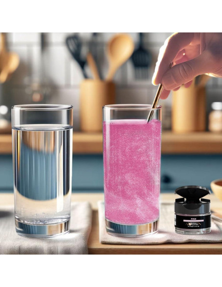 Brew Glitter Rosa Brillo Comestible 4g para Bebidas