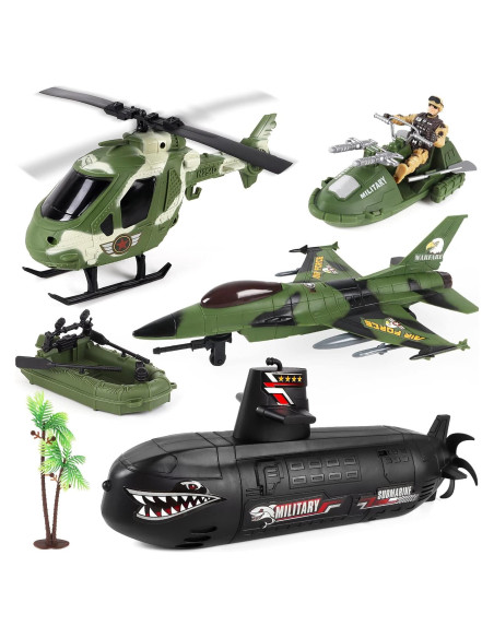 Juguete Submarino de Soldados de Ejército deAO - 7 Figuras