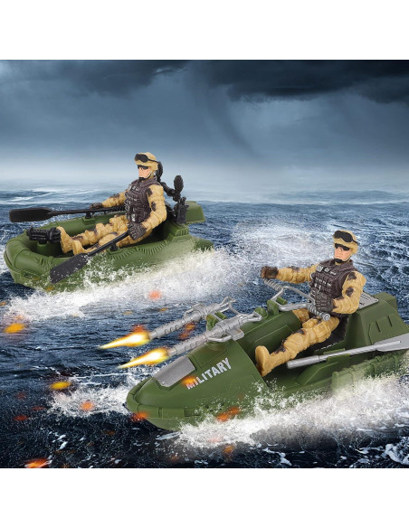 Juguete Submarino de Soldados de Ejército deAO - 7 Figuras