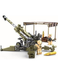Set de Construcción Militar General Jim 155mm Artillería 258 Piezas 2