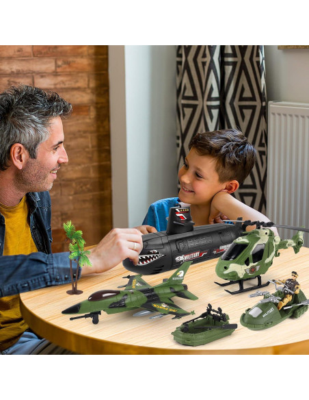 Juguete Submarino de Soldados de Ejército deAO - 7 Figuras