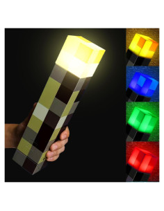 Lámpara de antorcha LED Genyerl 27.94 cm recargable USB 4 colores