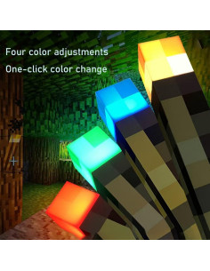 Antorcha de Pared LED Yckeogln - Luz Nocturna Recargable 4 Colores 2