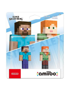 Amiibo Steve y Alex 2-pack Nintendo Super Smash Bros