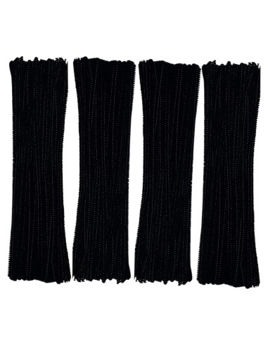 Limpiapipas Negros GOTOONE 200 Piezas 30.48 cm Manualidades