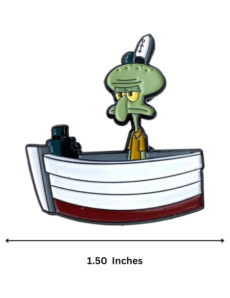 Pin Coleccionable Squidward en el Trabajo - 4.45 cm - Zen Monkey