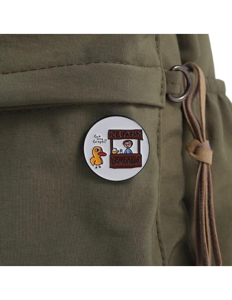 Pin redondo de la canción del pato - Unisex - 2.79 cm