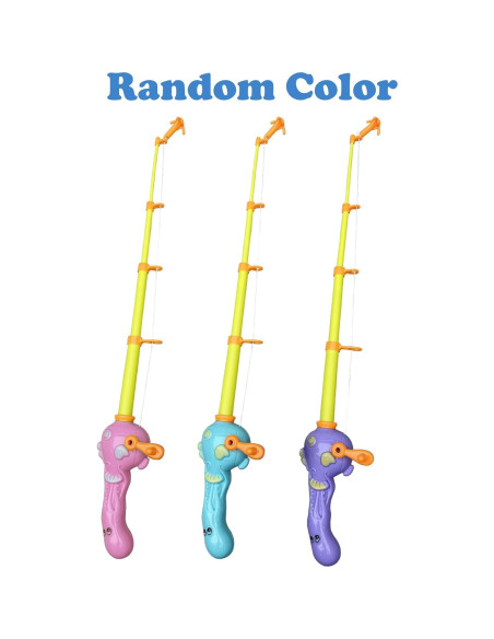 6 Cañas de Pesca Magnéticas Cleanla para Niños - Juguete de Baño