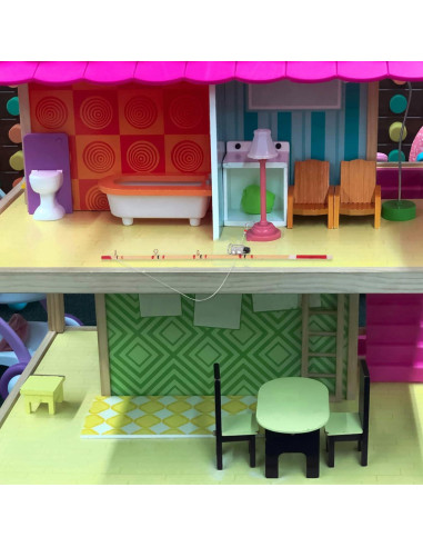 Miniatura Caña de Pescar TOYANDONA 2pcs Decorativa 17.5cm