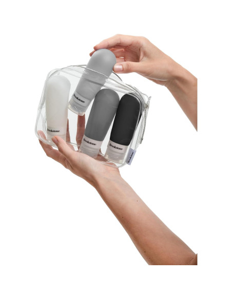 Botellas de Viaje Brookstone 4 Piezas 100 ml Silicona A Prueba de Fugas