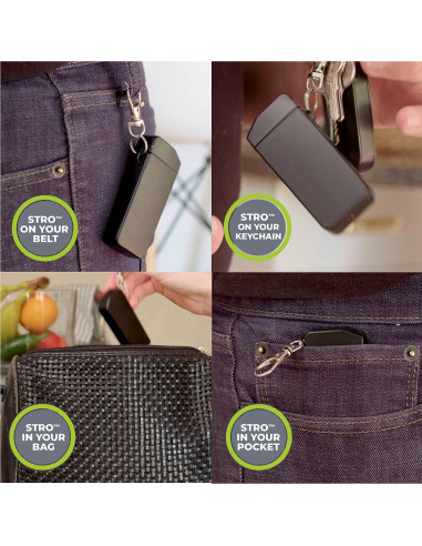 Popote Metálico Reutilizable STRO con Estuche y Cepillo - 19.8 cm