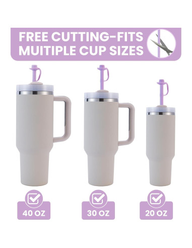 Popotes de Silicona Reutilizables HEBEICRMY 30 cm con Funda