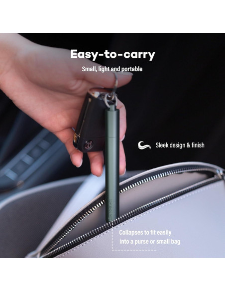 Popote Reutilizable Colapsable SaferSeas 22.86 cm Gris