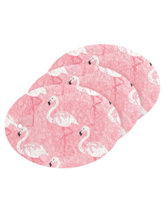 Esponjas de Fregar Kigai 3 Piezas Rosa Ovaladas 9x6.5 cm