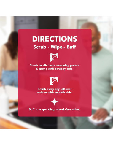 Toallitas de limpieza Weiman para cocina - 30 unidades