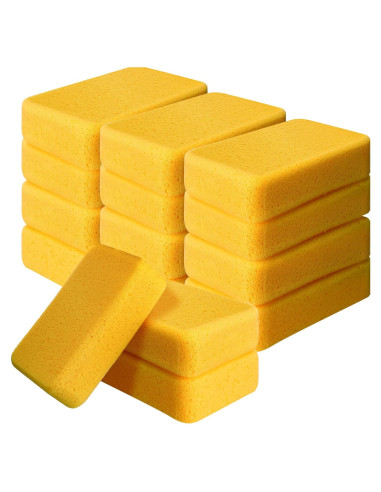 Esponjas de Limpieza Tioncy 12 Pcs 19x14x5 cm Amarillo