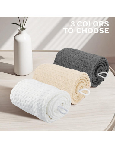 Toalla de Secado para Cabello MaopaoBeauty Microfibra Waffle 70x27 cm