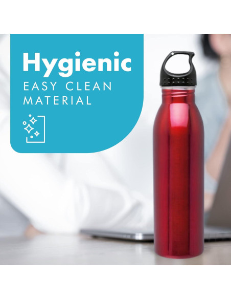 Botella de Agua Acero Inoxidable Simply Green 0.71 L Roja