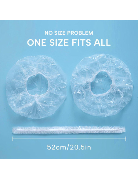 Gorras de Ducha Desechables YIZIJIZI 30 Piezas Impermeables