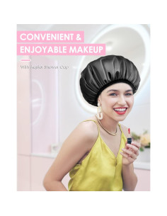 Gorro de Ducha Aquior XL Impermeable Triple Capa para Mujeres 2