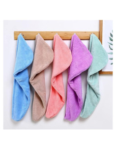 Toallas de Microfibra para Secar el Cabello Aivoch 5pcs 65x25cm