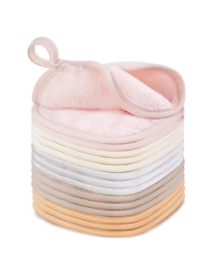 15 Paños Reutilizables para Quitar Maquillaje TaShow 12.7x12.7cm