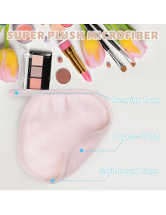 15 Paños Reutilizables para Quitar Maquillaje TaShow 12.7x12.7cm 2