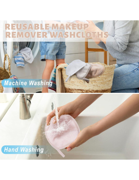 15 Paños Reutilizables para Quitar Maquillaje TaShow 12.7x12.7cm
