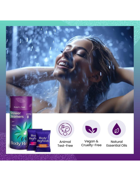Bombas de Vapor para Ducha BodyRefresh - Paquete de 8 Aromas