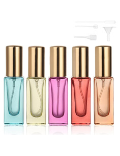Set de 5 Botellas de Perfume de Viaje RAMFIYN 6ml Vidrio