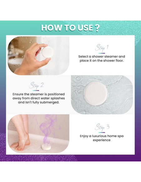 Bombas de Vapor para Ducha BodyRefresh - Paquete de 8 Aromas