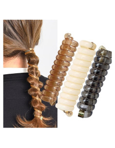 Bandas de Cabello en Espiral SISYOUP - 3 Colores, Sin Daño