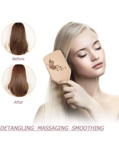 Juego de Cepillo y Peine URTHEONE de Cerdas de Jabalí 2