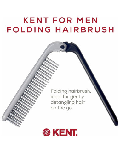 Cepillo Antiestático Kent KFM4 Plegable para Cabello Hombre