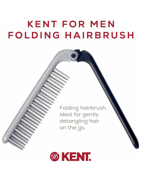 Cepillo Antiestático Kent KFM4 Plegable para Cabello Hombre