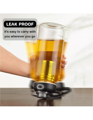 Botella de Agua de Vidrio 0.95L Wangsdjy con Colador de Té