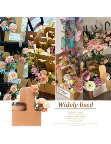 Soporte para Bebidas de 2 Tazas Kraft BKISVWCSop - Paquete de 25