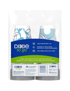 Tazas de papel desechables Dixie To Go 355 ml 14 unidades 2