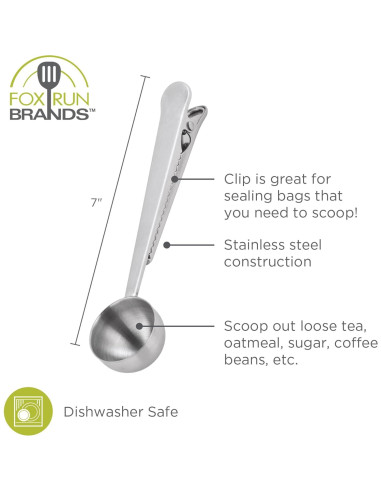 Clip de Cuchara Medidora Fox Run 16 ml Acero Inoxidable