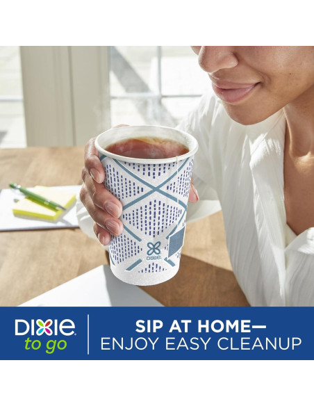 Tazas de papel desechables Dixie To Go 355 ml 14 unidades