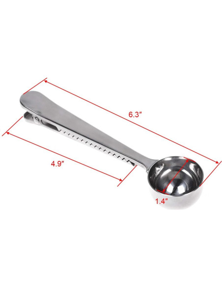 Cucharada Medidora de Café Cosmos 2 Pcs Acero Inoxidable
