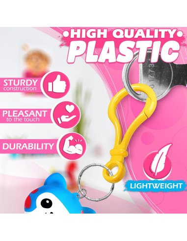 100 Clips de Llaveros de Plástico The Little Green Change