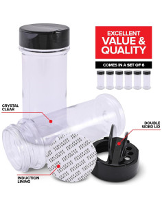 Paquete de 6 frascos de especias Stock Your Home 155ml 2