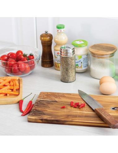 Tarro de Especias de Vidrio Fox Run 5167 con Tapa de Acero Inoxidable 180ml