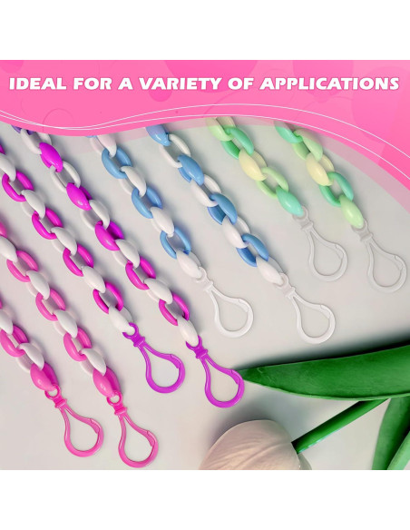 100 Clips de Llaveros de Plástico The Little Green Change