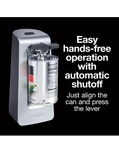 Abrelatas Eléctrico Proctor Silex SureCut 850g Automático Plata