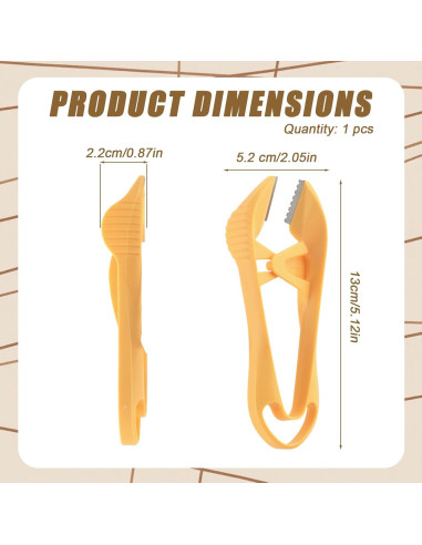 Pelador de Ajo Manual Gosknor Naranja 13x5.2cm Antideslizante