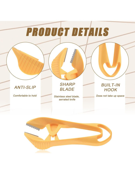 Pelador de Ajo Manual Gosknor Naranja 13x5.2cm Antideslizante