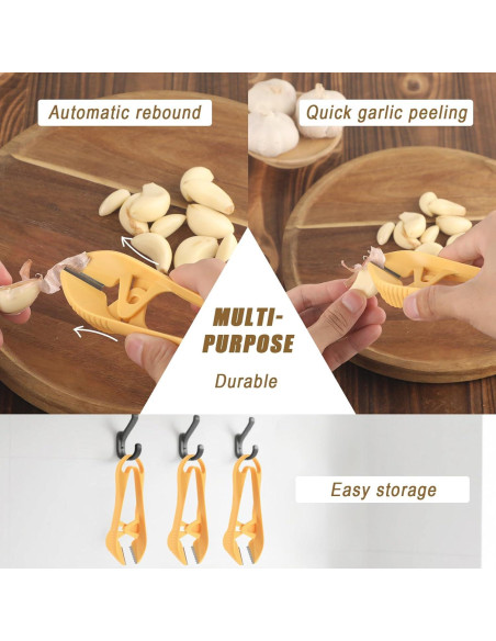 Pelador de Ajo Manual Gosknor Naranja 13x5.2cm Antideslizante