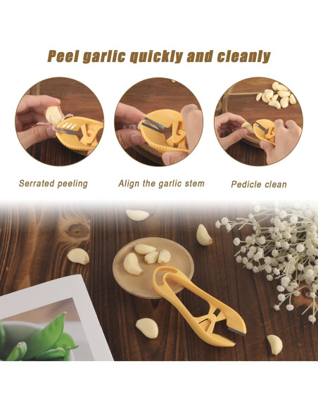 Pelador de Ajo Manual Gosknor Naranja 13x5.2cm Antideslizante